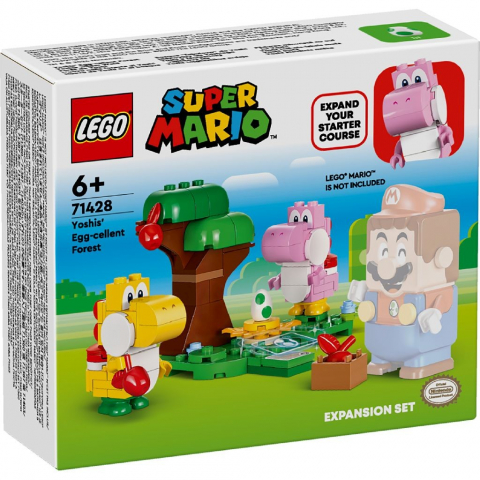 Jocuri si articole copii - Lego Super Mario Set De Extindere Padurea Minunata Cu Oul Lui Yoshi 71428