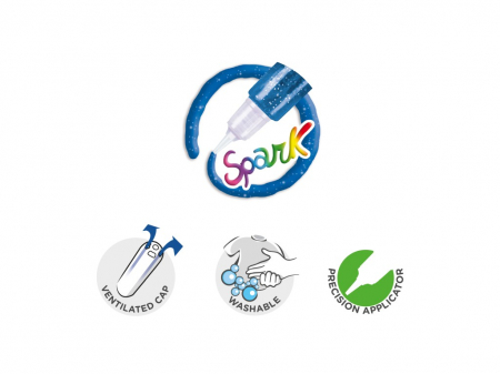 Lipici cu sclipici Spark Carioca 6x10 [2]