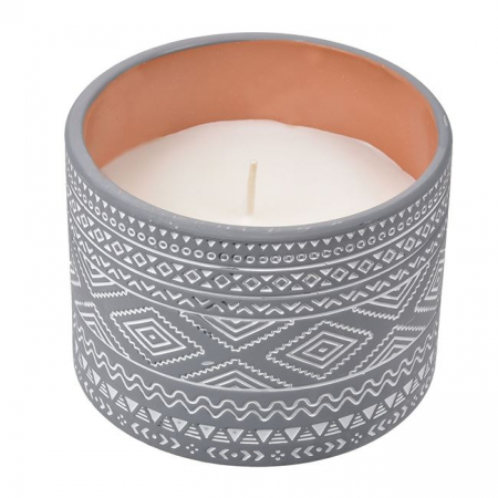 Decoratiuni - Lumanare citronella anti tantari in ghiveci ceramic
