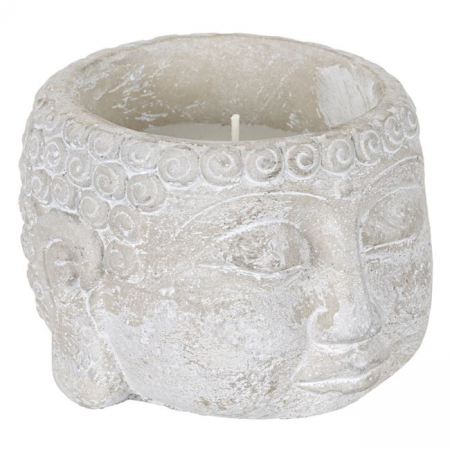 Decoratiuni - Lumanare citronella anti tantari in ghiveci forma de Buddha