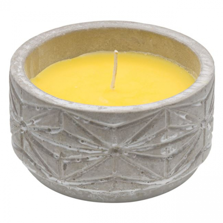 Decoratiuni - Lumanare citronella anti tantari in pahar de ceramica