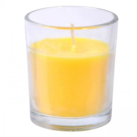 Decoratiuni - Lumanare citronella anti tantari in pahar de sticla