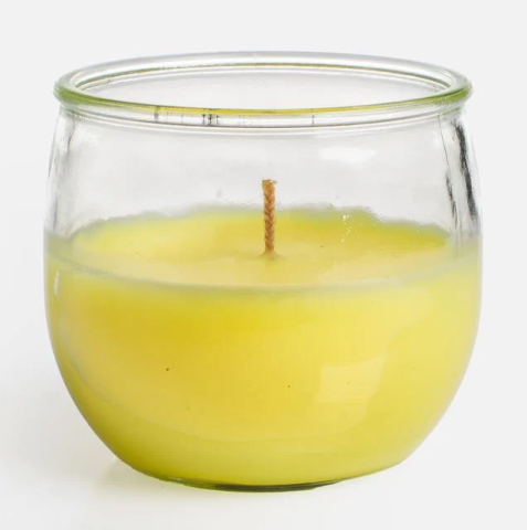 Casa si gradina - Lumanare citronella anti tantari in pahar din sticla, 215 g, 7x7 cm