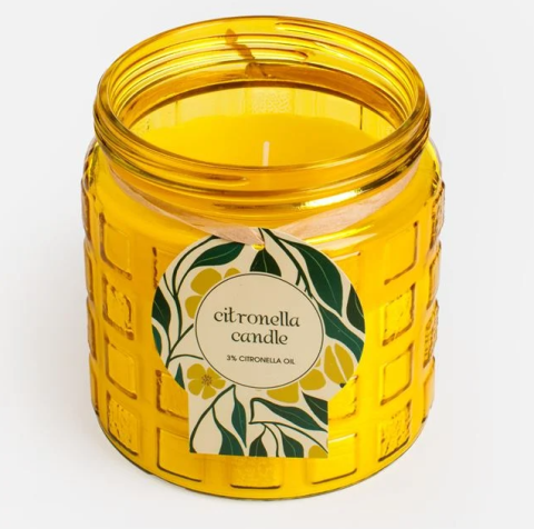 Lumanare citronella in borcan din sticla, 712 g, anti tantari [1]