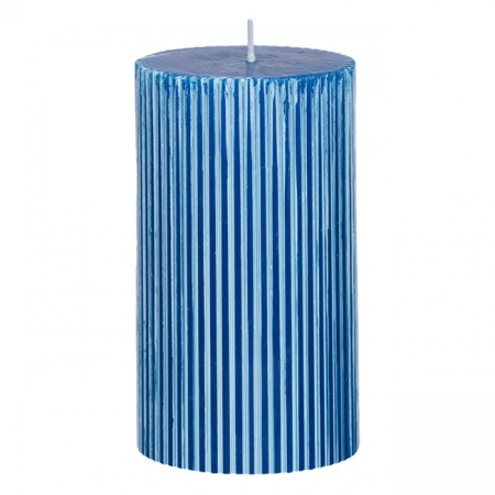 Lumanare decorativa glitter cu linii in relief [1]