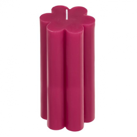 Decoratiuni - Lumanare decorativa in forma de floare,fuchsia,7x15 cm