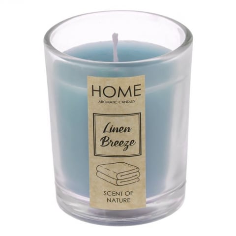Decoratiuni - Lumanare parfumata cu aroma briza de mare in pahar, 5 x 6.5 cm