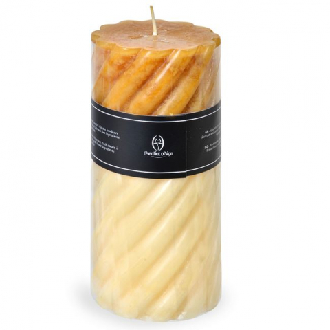 Decoratiuni - Lumanare parfumata cu aroma de chihlimbar si vanilie,530 grame, 7.5 x15 cm
