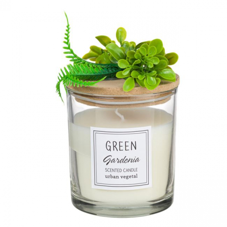 Decoratiuni - Lumanare parfumata cu aroma proaspata de gardenie