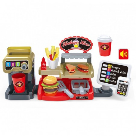 Magazin Fast Food XXL cu Casă de Marcat și Dispenser de Băuturi [1]