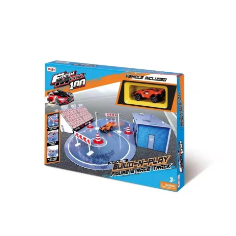 Jucarii de rol - MAISTO FRESH METAL 100 SET PISTA DE CURSE CU 1 MASINA INCLUSA