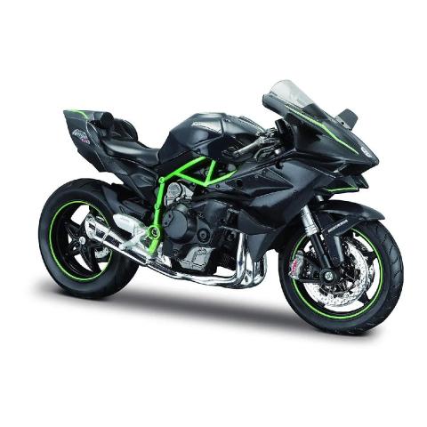 MAISTO MOTOCICLETA METALICA CU STAND KAWASAKI NINJA H2 R SCARA 1 LA 12 [1]
