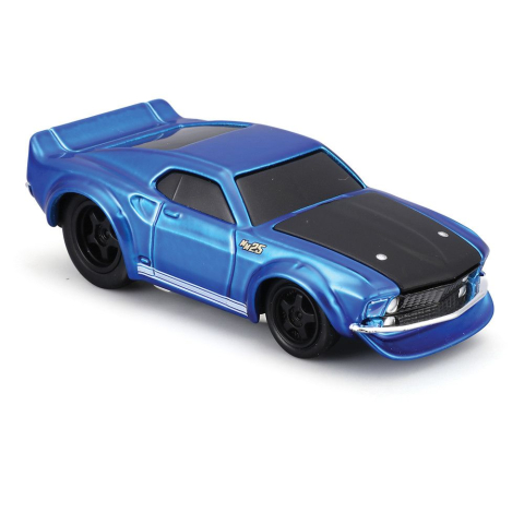 MAISTO MUSCLE TRANSPORTS SET CAMION CU PLATFORMA FORD C600 FLATBED 1966 SI MASINUTA FORD MUSTANG GT 1969  SCARA 1 LA 64 [4]