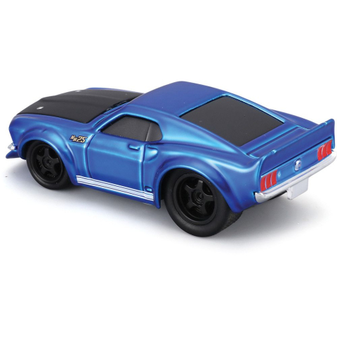 MAISTO MUSCLE TRANSPORTS SET CAMION CU PLATFORMA FORD C600 FLATBED 1966 SI MASINUTA FORD MUSTANG GT 1969  SCARA 1 LA 64 [5]