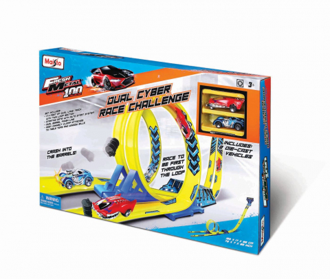 Jocuri si articole copii - MAISTO POWER CIRCUIT RACEWAY CIRCUIT PROVOCAREA BUCLA DUBLA
