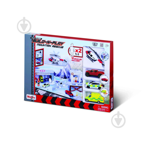 Jocuri si articole copii - MAISTO SET SALVARE MONTANA CU 4 VEHICULE INCLUSE