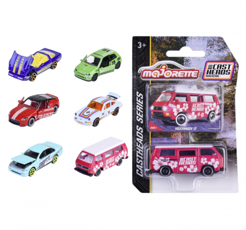 MAJORETTE CASTHEADS SERIES MASINUTA METALICA SCARA 1:64 [4]