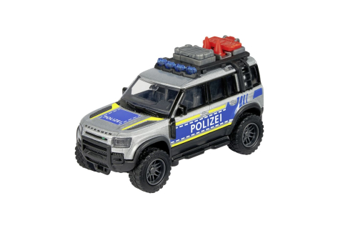 MAJORETTE MASINA METALICA DE POLITIE LAND ROVER DEFENDER SCARA 1 LA 43 [1]