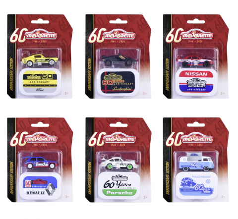 MAJORETTE MASINUTA METALICA EDITIE ANIVERSARA 60 ANI 7.5CM [4]