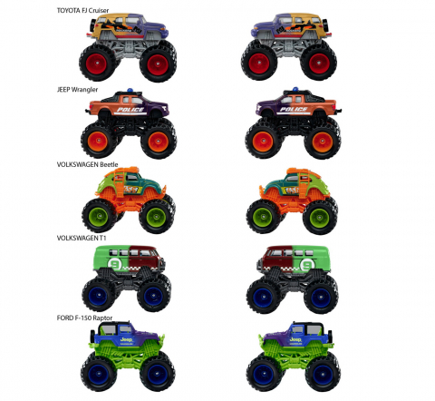 MAJORETTE MASINUTE DIN METAL MONSTER ROCKERZ SCARA 1:64 COLOR CHANGE [5]