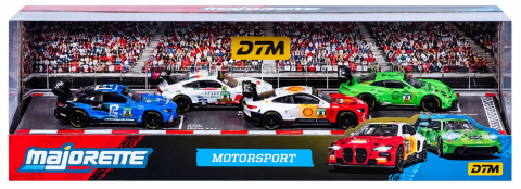 Vehicule și mașinuțe - MAJORETTE SET 4 MASINUTE METALICE MOTORSPORT DTM SCARA 1 LA 64