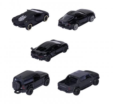 MAJORETTE SET 5 MASINUTE BLACK EDITION 2.0 GIFTPACK [1]