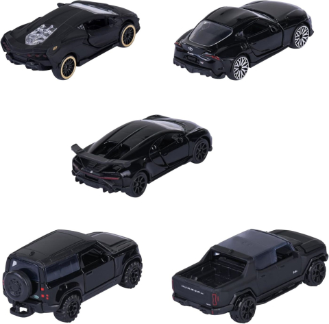 MAJORETTE SET 5 MASINUTE METALICE BLACK EDITION [1]