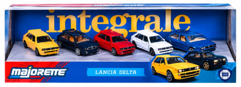 Vehicule și mașinuțe - MAJORETTE SET 5 MASINUTE METALICE LANCIA DELTA SCARA 1 LA 64
