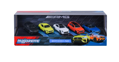 Jocuri si articole copii - MAJORETTE SET 5 MASINUTE METALICE MERCEDES AMG 7.5CM