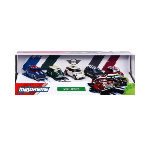 Avioane si Elicoptere jucărie - MAJORETTE SET 5 MASINUTE METALICE MINI ICONS SCARA 1 LA 64