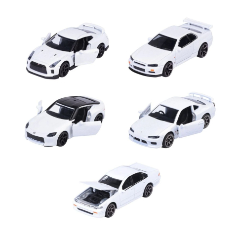 MAJORETTE SET 5 MASINUTE METALICE NISSAN SCARA 1 LA 64 [1]