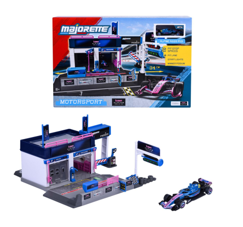 MAJORETTE SET MOTORSPORT BWT ALPINE F1 TEAM CU MASINUTA INCLUSA ALPINE A525 R19 SCARA 1 LA 64 [4]