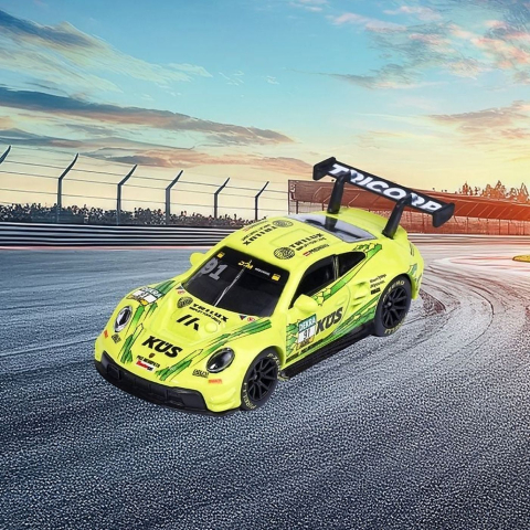 MAJORETTE SET MOTORSPORT DTM CU MASINUTA INCLUSA PORSCHE 911 GT3 R SCARA 1 LA 64 [5]