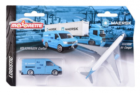 Jocuri si articole copii - Majorette Transportor Maersk Volvo