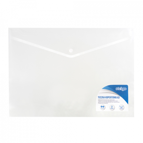 Folii și mape de protecție - Mapa plic cu capsa Strigo  A3 transparent SF001