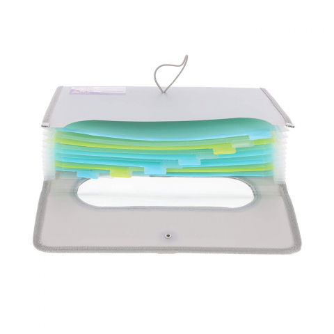 Mapa Strigo Plastic Extensibil A4, 6 Compartimente, gri [2]