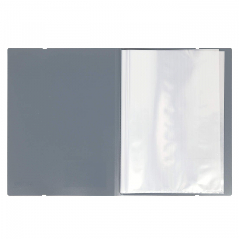 Mapa Strigo, PP, A4, cu elastic, 20 folii protecție, gri [1]