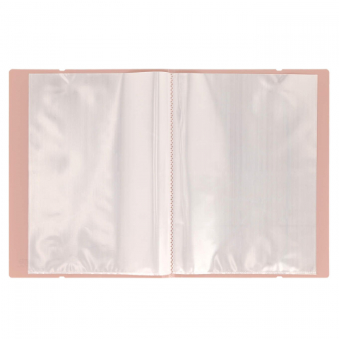 Mapa Strigo, PP, A4, cu elastic, 20 folii protecție, roz deschis [1]