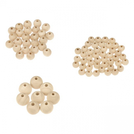 Produse art & craft-Lucru manual - Margele din lemn pentru activitati crafts