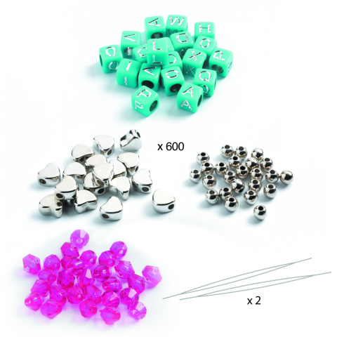 Margele litere argintii, Djeco [2]