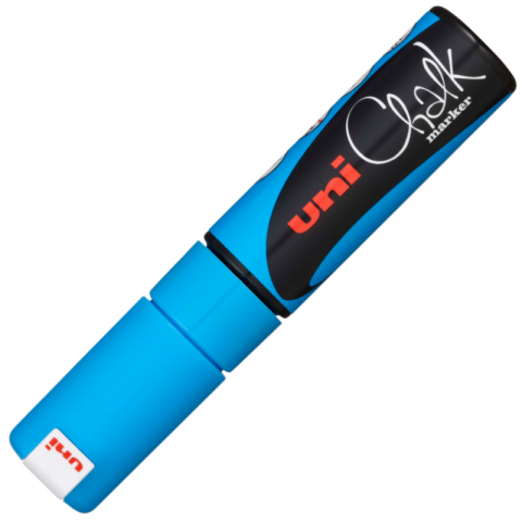 Papetarie & Birotica - Marker creta lichida cu varf tesit,bleu,8 mm