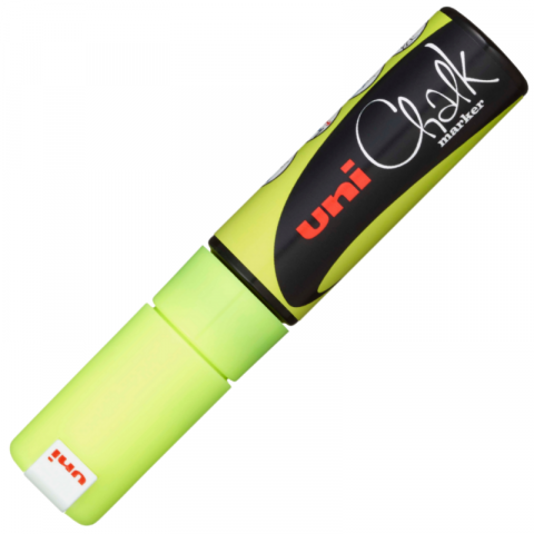 Papetarie & Birotica - Marker creta lichida cu varf tesit,galben fosforescent,8 mm