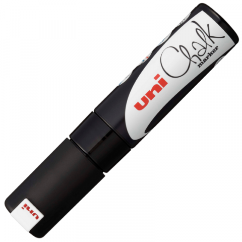 Papetarie & Birotica - Marker creta lichida cu varf tesit,negru,8 mm
