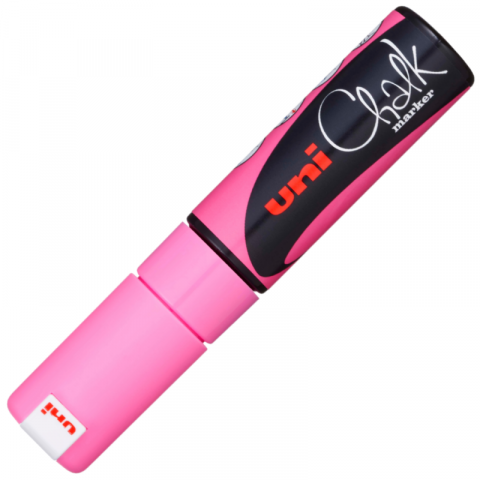 Papetarie & Birotica - Marker creta lichida cu varf tesit,roz fosforescent,8 mm