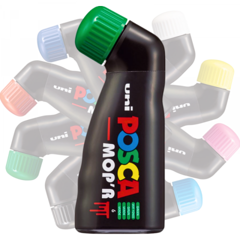 Marker cu cerneala pigmentara UNI PCM22 Posca 3-19 mm,varf buretat,verde [1]