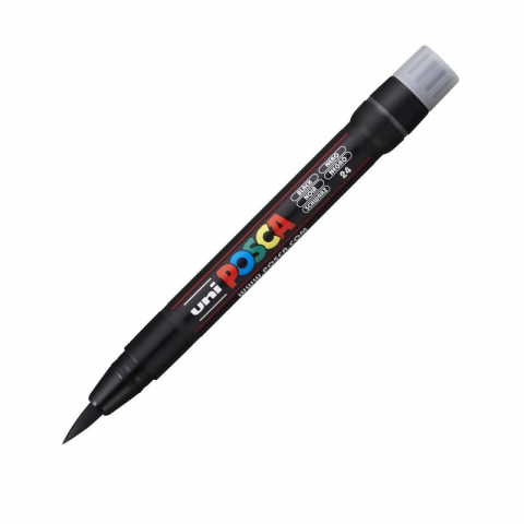 Produse marca POSCA - Marker cu varf tip pensula UNI Posca Brush PCF-350,negru
