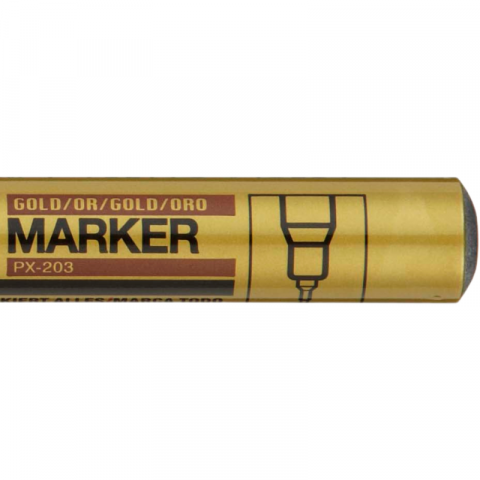 Marker cu vopsea pe baza de ulei,varf fin metalic 0.8 mm-auriu [1]