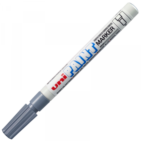 Produse art & craft-Lucru manual - Marker cu vopsea pe baza de ulei,varf fin rotund,0.8-1.2 mm-gri