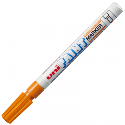 Produse art & craft-Lucru manual - Marker cu vopsea pe baza de ulei,varf fin rotund,0.8-1.2 mm-portocaliu