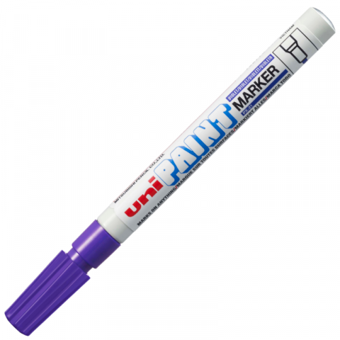 Produse art & craft-Lucru manual - Marker cu vopsea pe baza de ulei,varf fin rotund,0.8-1.2 mm-violet